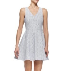 Joie Black and White Geometric Mini Dress